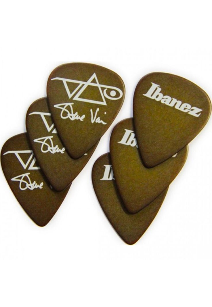 Pack de 6 uñetas Ibanez B1000SV BR Steve Vai café-0