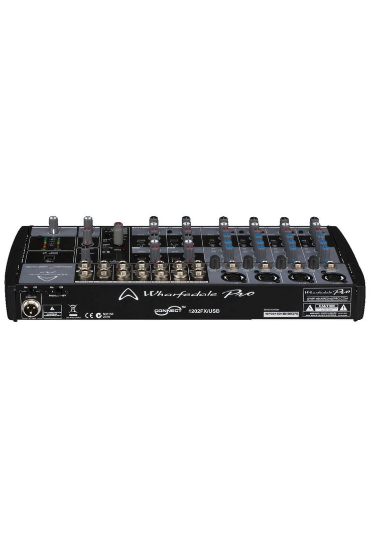 Mixer Wharfedale 1202 FX /USB 4 canales mono 4-2