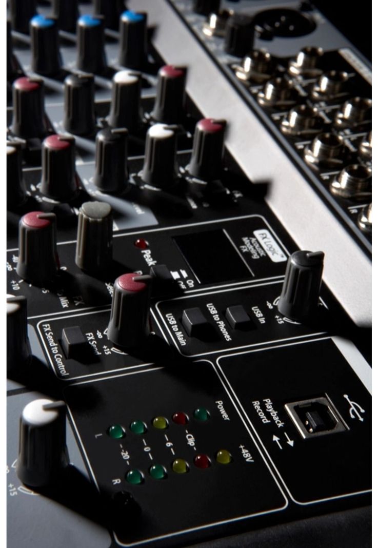 Mixer Wharfedale 1202 FX /USB 4 canales mono 4-7