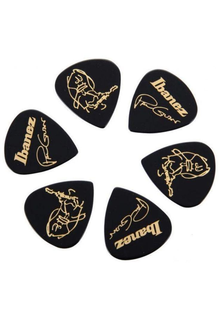 Pack de 6 uñetas Ibanez B1000PG BK Paul Gilbert negro-3