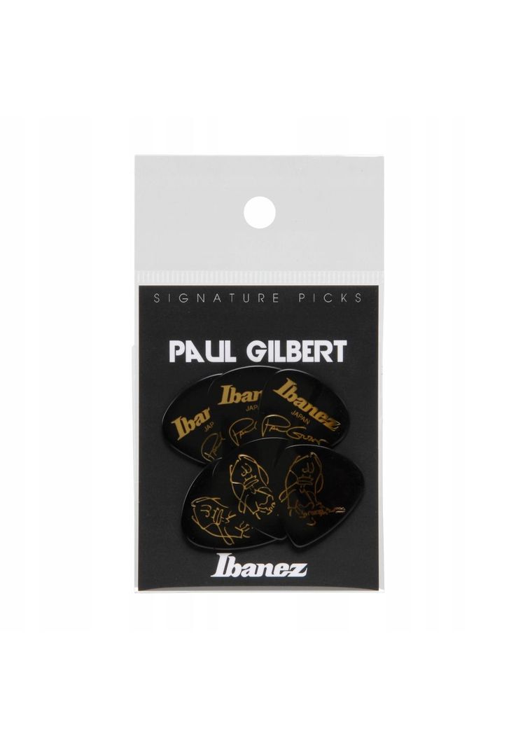 Pack de 6 uñetas Ibanez B1000PG BK Paul Gilbert negro-5