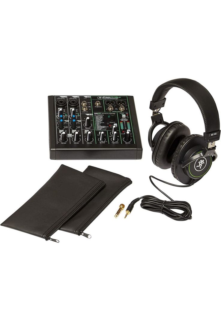 Pack Audio Performer Mackie Mixer Usb 2 Micrófonos Audífonos-1