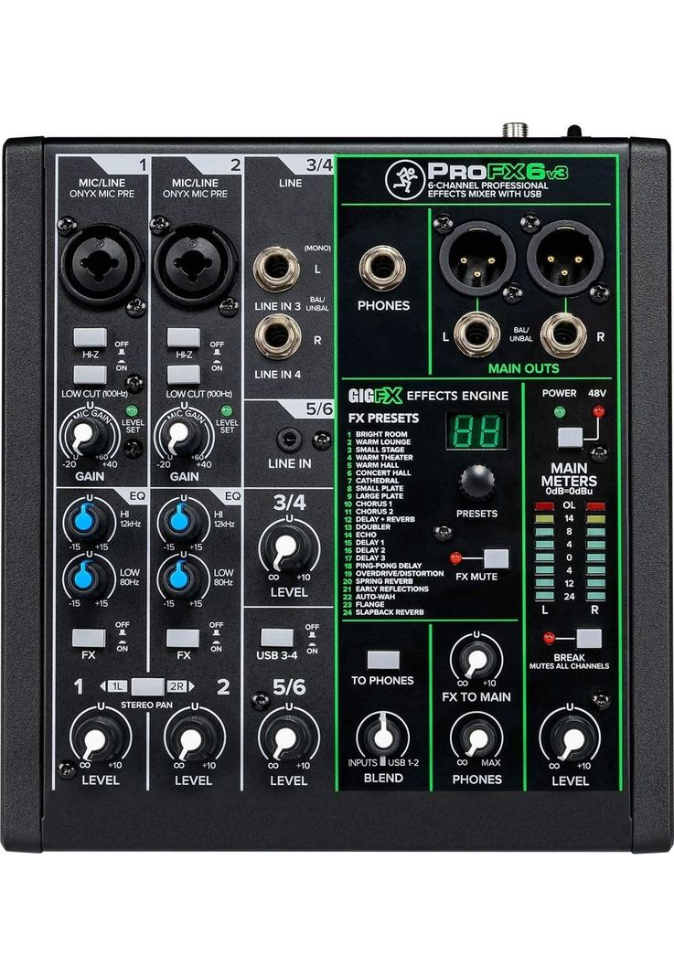 Pack Audio Performer Mackie Mixer Usb 2 Micrófonos Audífonos-3