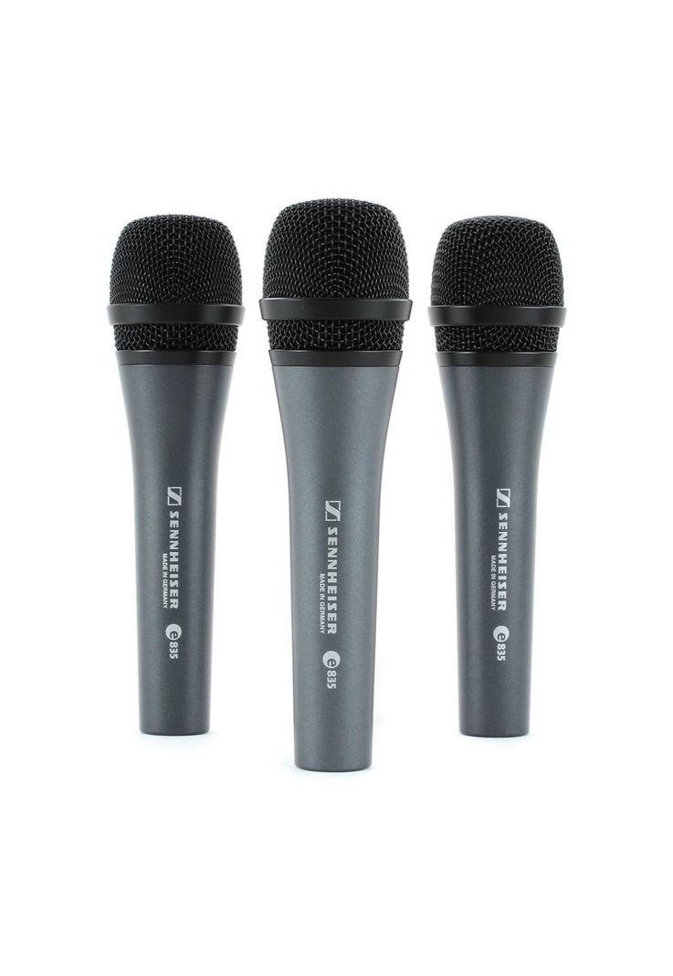 Pack de 3 micrófonos Dinámicos Sennheiser e835 Cardioide-0