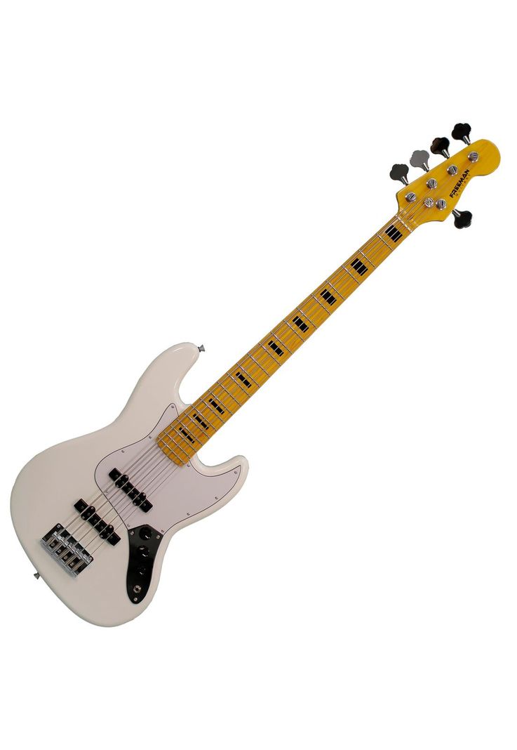Bajo eléctrico Freeman JB5MP 5 cuerdas - White-0