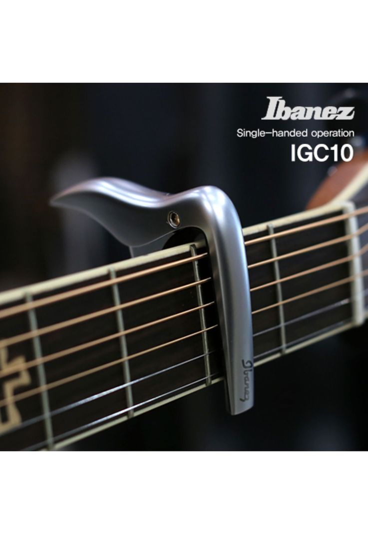 Capo para guitarra acústica o eléctrica Ibanez IGC10 silver-3