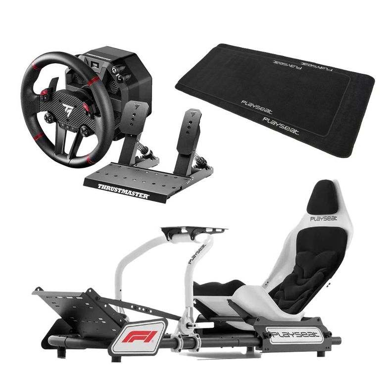 Bundle Thrustmaster T598X F1 + Soporte Playseat Base de Piso Negro