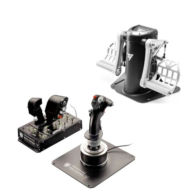 Bundle Thrustmaster HOTAS Warthog + Pedales TPR V5 Negro