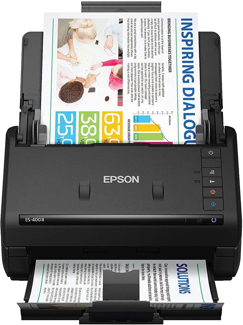Escaner Duplex WorkForce Epson ES-400 II Negro