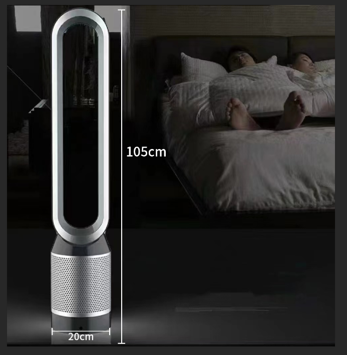 Ventilador Tipo Torre T2024 Black Sin Aspas Silencioso-2