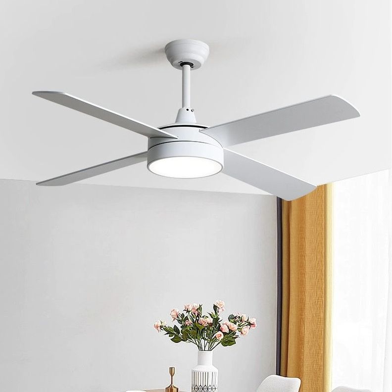  Ventilador de Techo 4 Aspas Blanco Con Luz-2