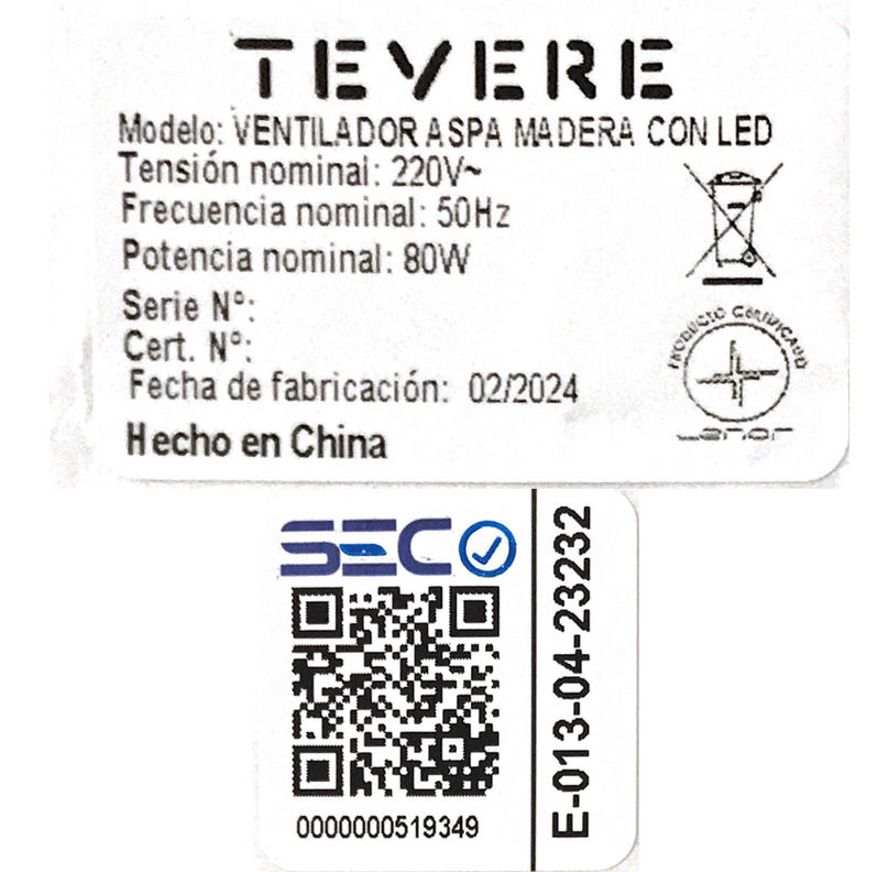  Ventilador de Techo 4 Aspas Blanco Con Luz-5