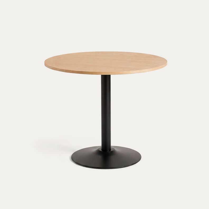 Mesa De Comedor Redonda Nordika Venhoouse Natural 80cm 1