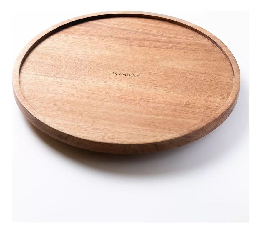 Organizador Giratorio Lazy Susan Acacia Despensa Mesa Cocina-2