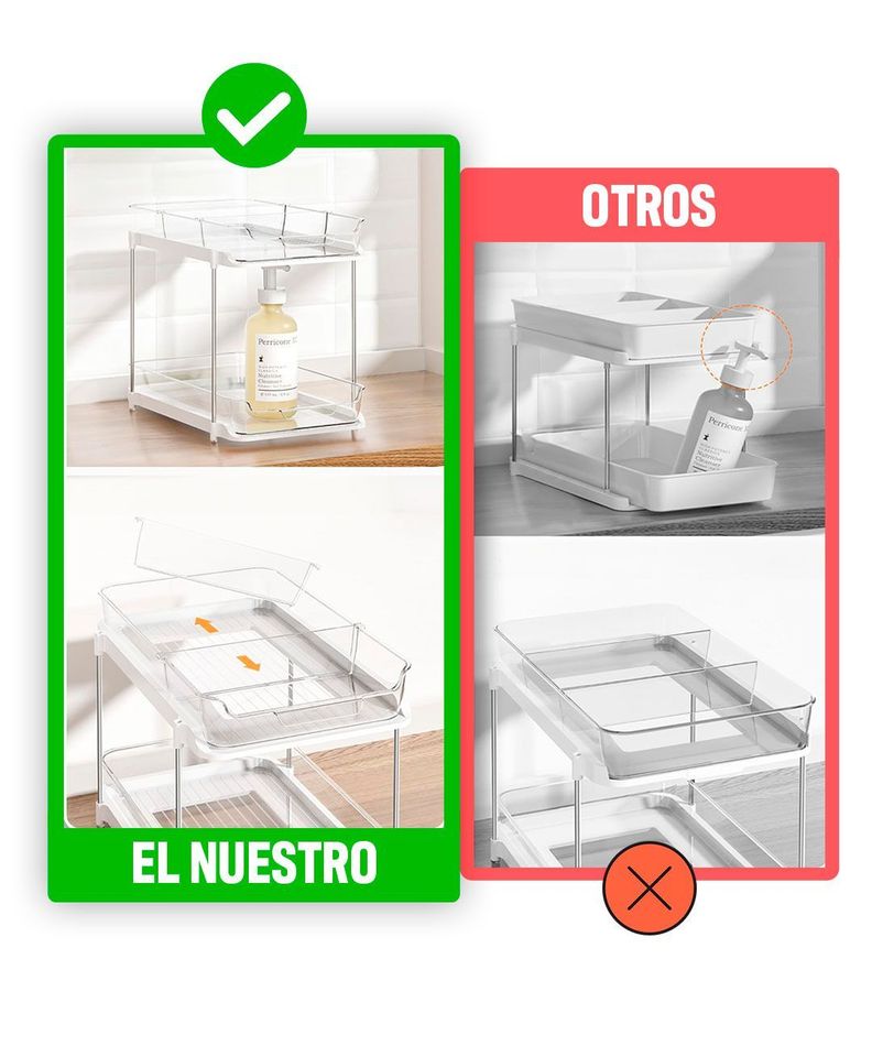 Venhoouse Organizador De Baño Cocina Fregadero De 2 Niveles-4