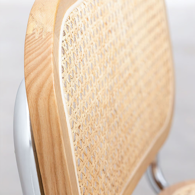 Pack 2 Sillas Para Comedor Breuer Madera Y Ratán Natural Venhoouse-4