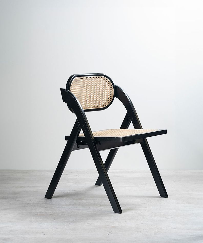Pack 2 Sillas Sia Plegable De Madera Para Comedor Negras-1