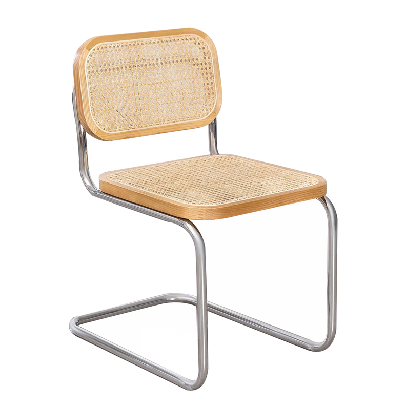 Silla Para Comedor Breuer Madera Y Ratán Natural Venhoouse-0