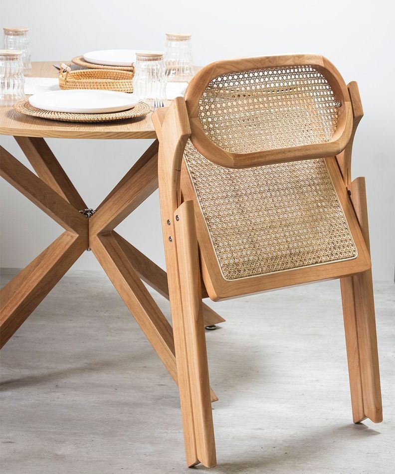 Pack 2 Sillas Sia Plegable De Madera Para Comedor -6