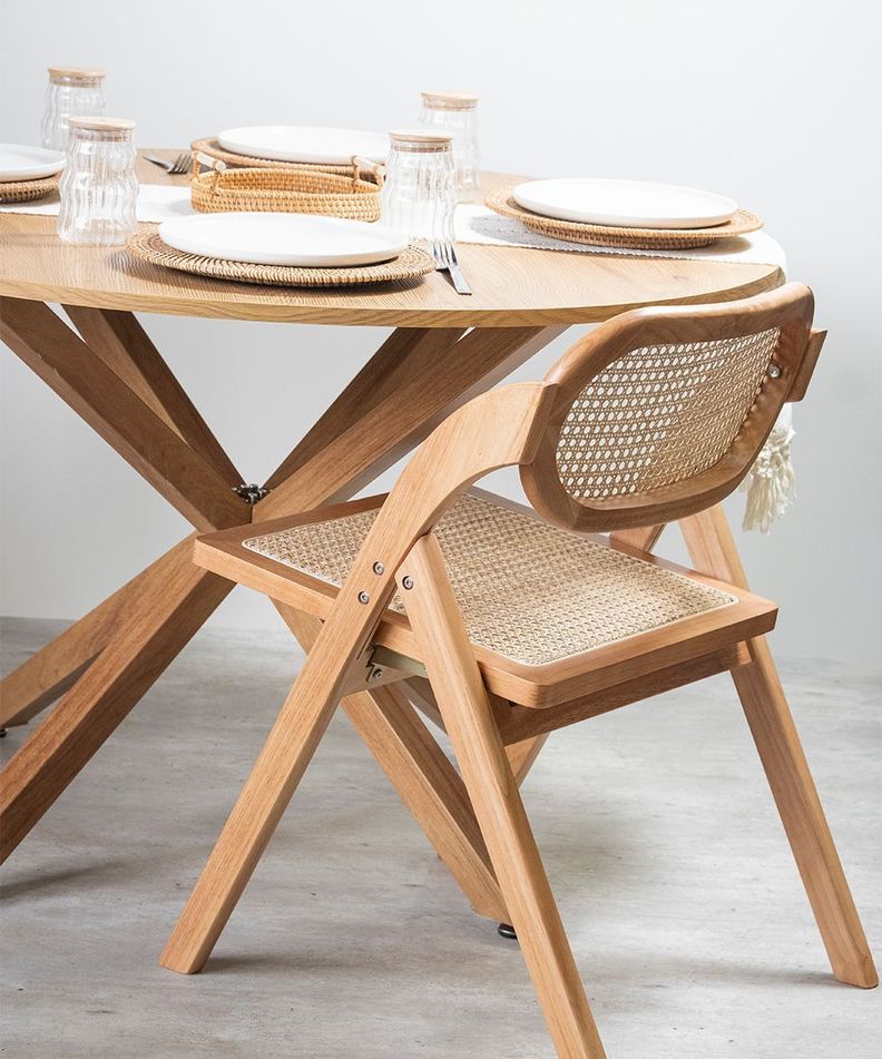 Pack 2 Sillas Sia Plegable De Madera Para Comedor -7