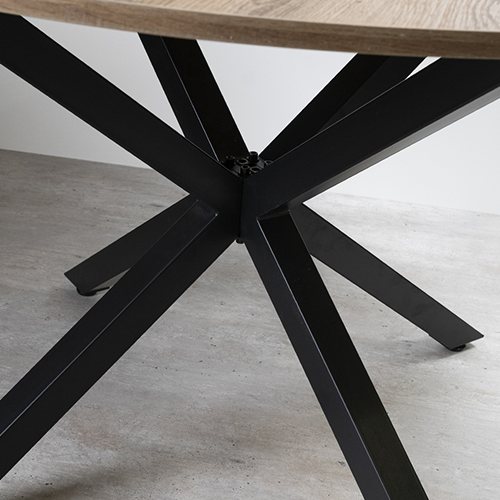 Mesa Comedor Argo Redonda 100cm Oscura Venhoouse-2