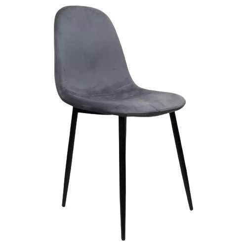 Silla Spoon Velvet Para Comedor O Terraza Gris-0