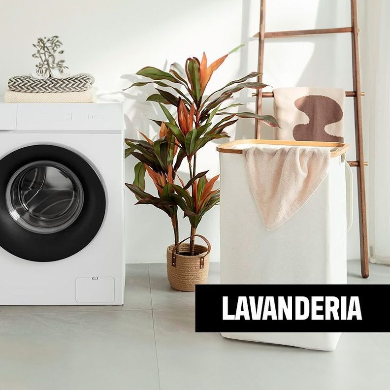 Venhoouse Cesta Canasto Ropa Plegable Borde Bambú 100l Beige-3