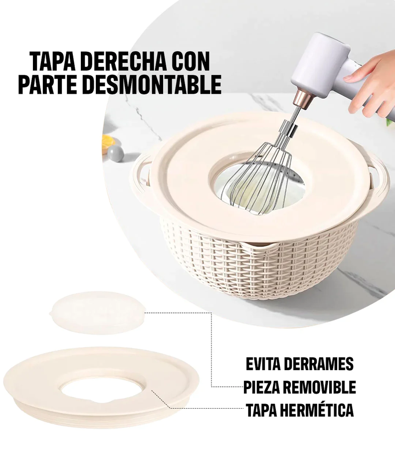 Colador Escurridor 4 En 1 Acero Para Pasta Y Verduras-2
