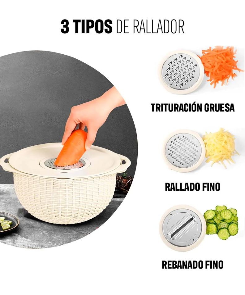 Colador Escurridor 4 En 1 Acero Para Pasta Y Verduras-4