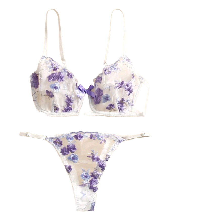 Conjunto de Lencería Seductora Bustier y Bikini-2