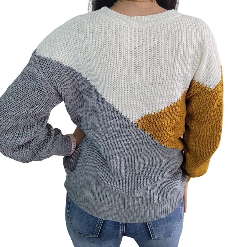 Sweater de tres colores-1