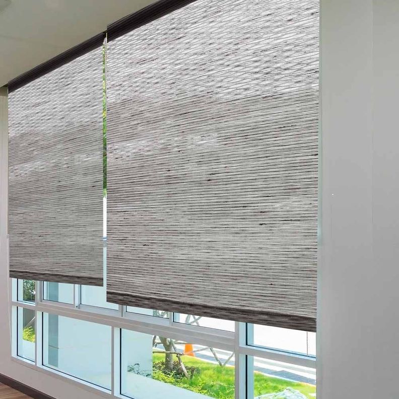 Cortina Roller Natural Fiber Wave 120X170 Gris-3