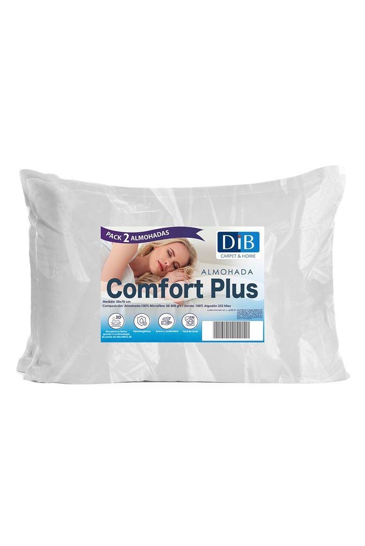 Almohadas Comfort Plus - Pack 2         -0