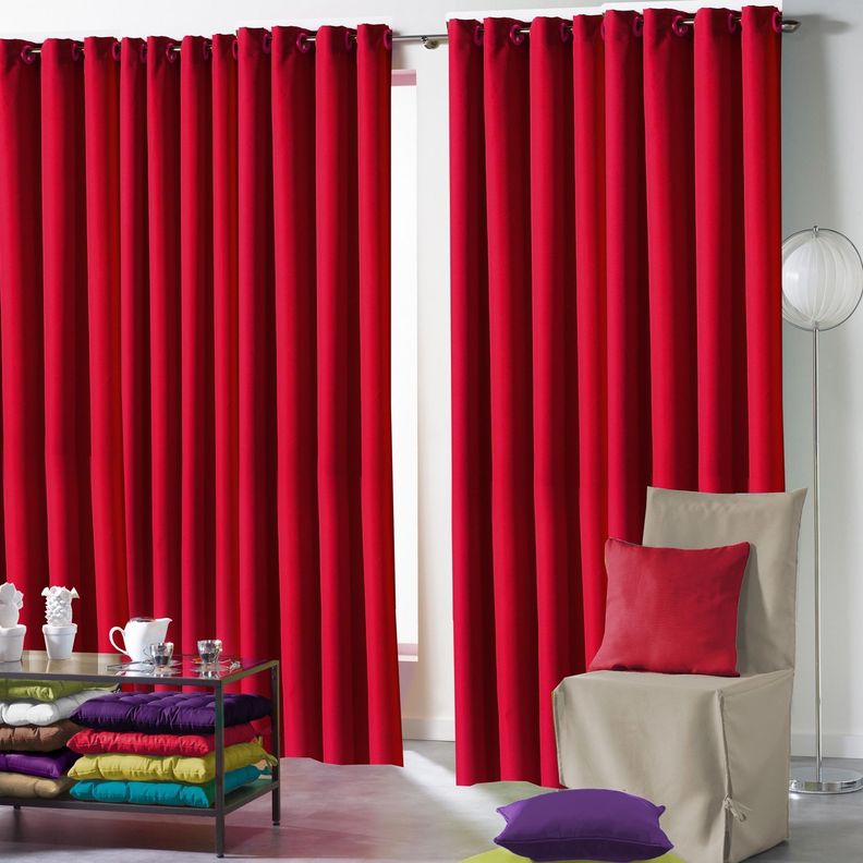 Cortina Estonia 140X230 Rojo            -1
