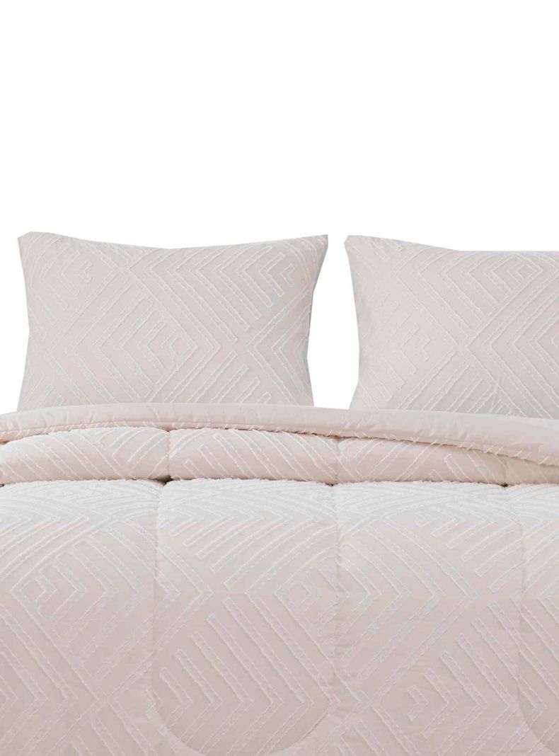 Plumon Jacquard 2 Plazas Flechas Beige-0