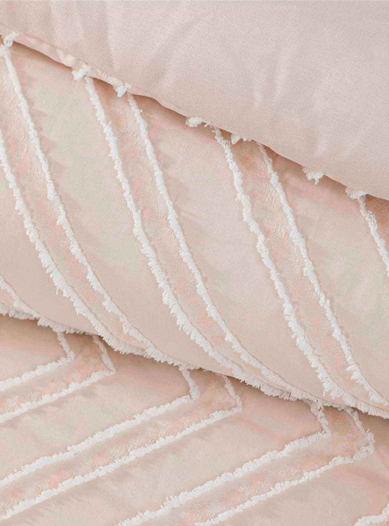 Plumon Jacquard 2 Plazas Flechas Beige-1