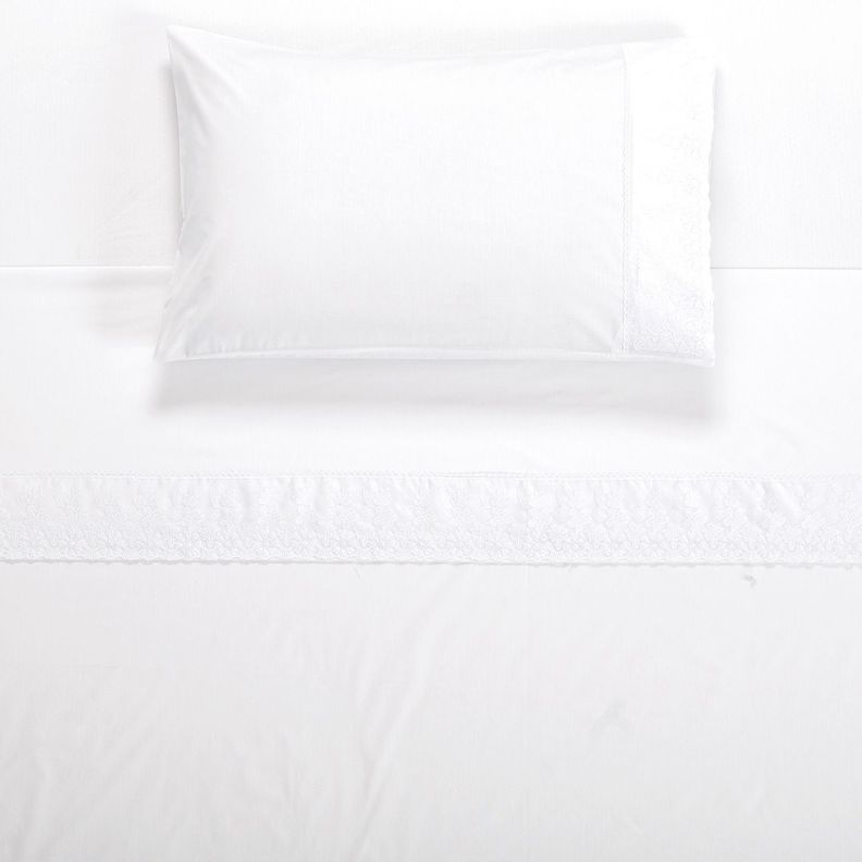 Juego Sabana Broderie Pamplona 1.5P Blanco-3