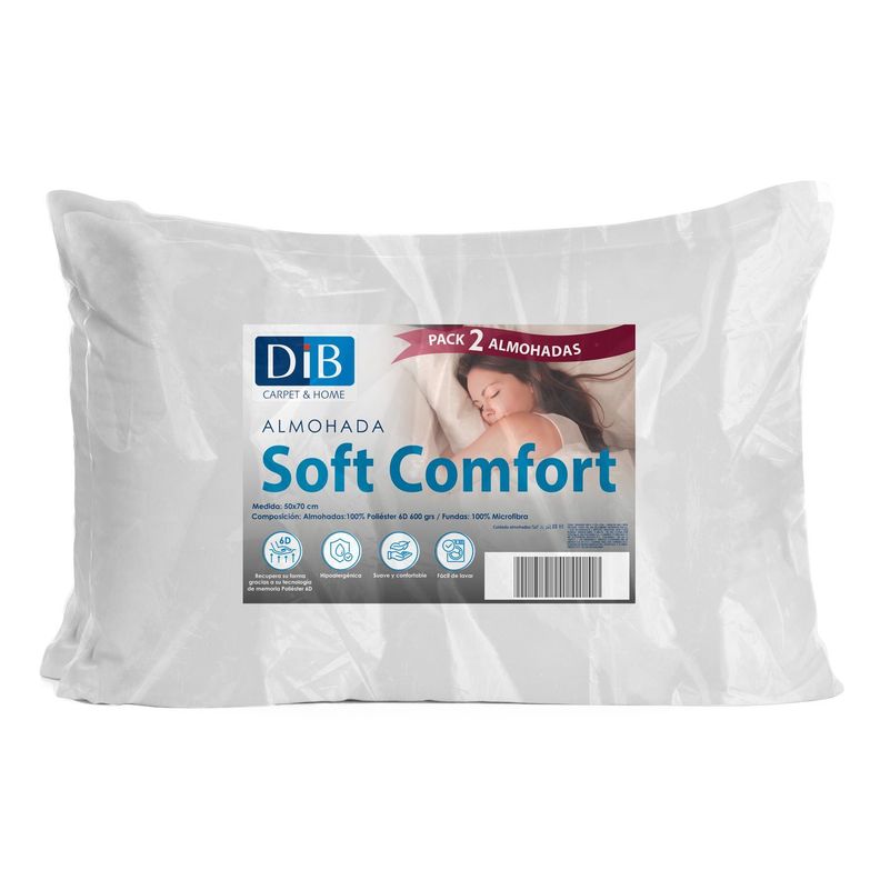 Almohadas Soft Comfort - Pack 2            -0