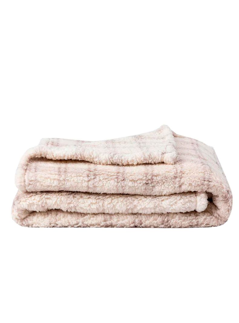 Manta Sherpa 125X150 Malaga Gris/Crudo-1