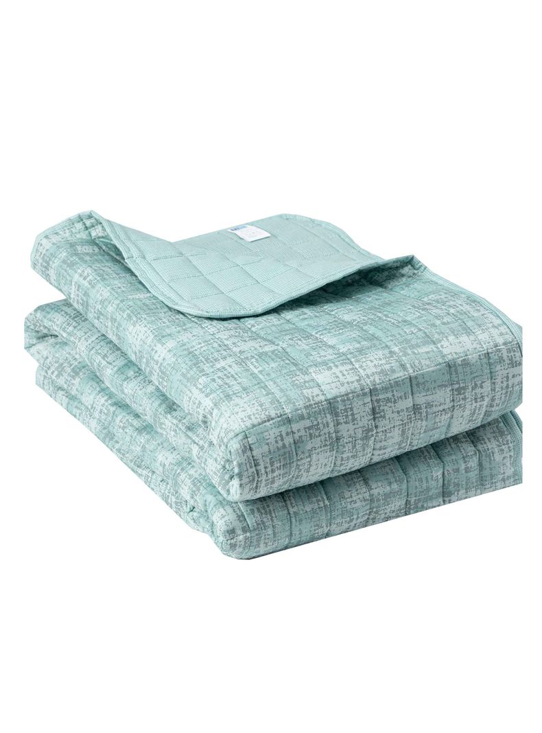 Quilt Reversible Textura 2P Verde-1