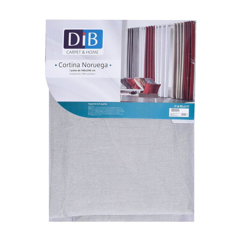 Cortina Noruega 140X230 Gris            -5