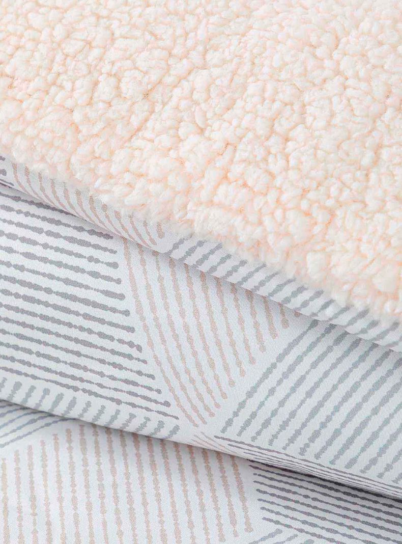Plumon  Reversible Sherpa 1.5 Plaza Block. Gris-1