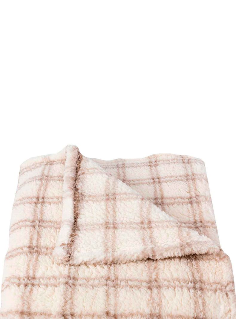 Manta Sherpa 125X150 Malaga Café/Crudo-2