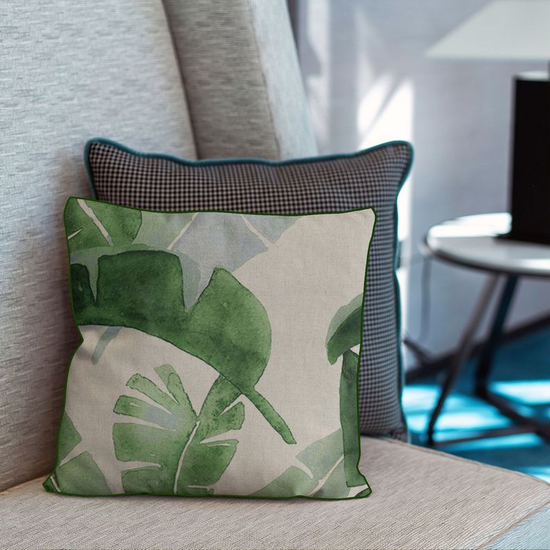 Cojin Lino Look Botanica 45X45 Palmera-3