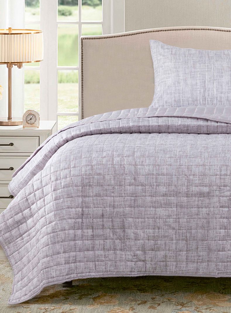 Quilt Reversible Textura 1.5P Gris-0