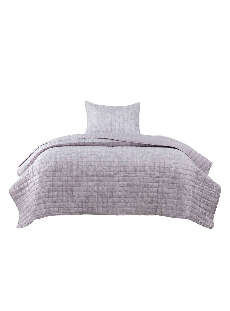 Quilt Reversible Textura 1.5P Gris-1