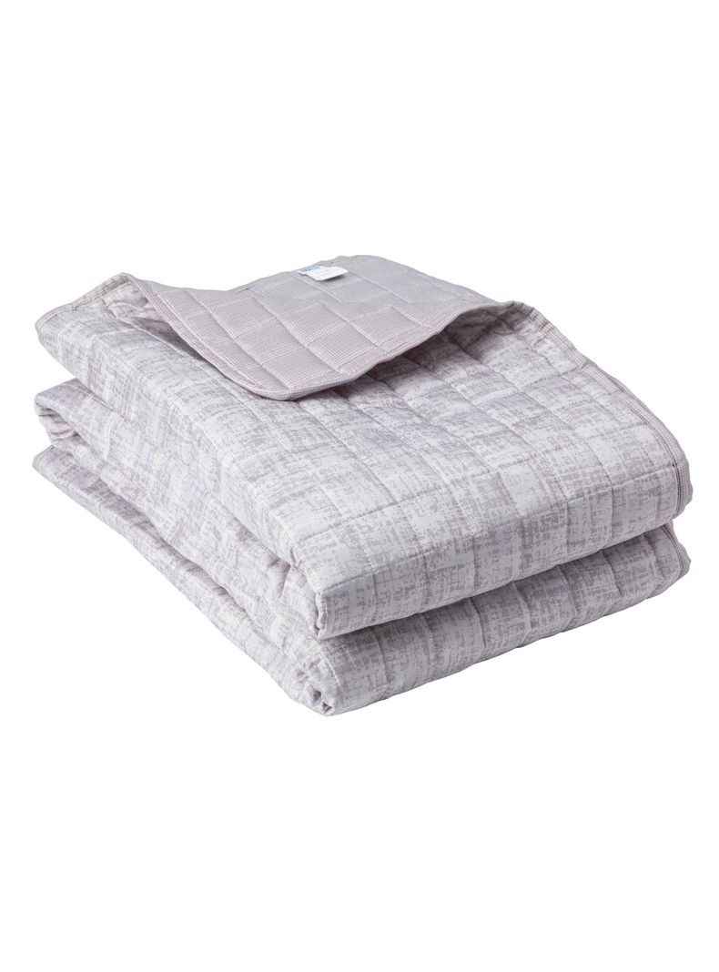 Quilt Reversible Textura 1.5P Gris-2