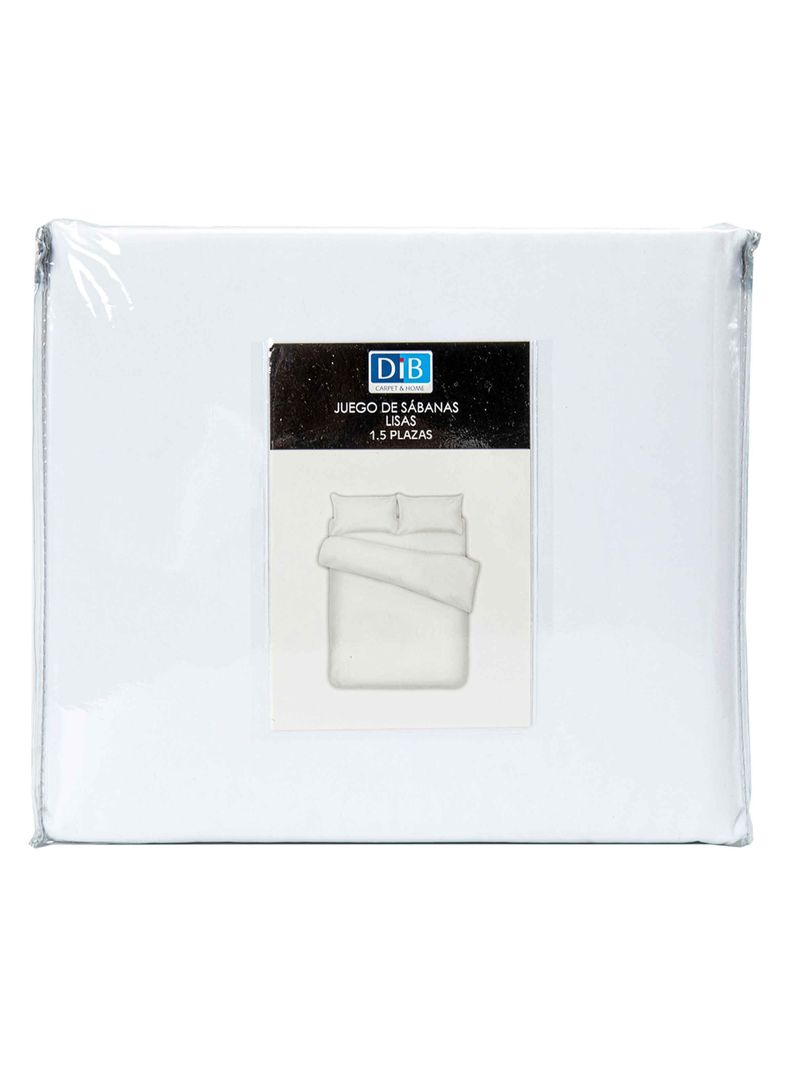 Sabanas Lisas 1.5P Blanco-3