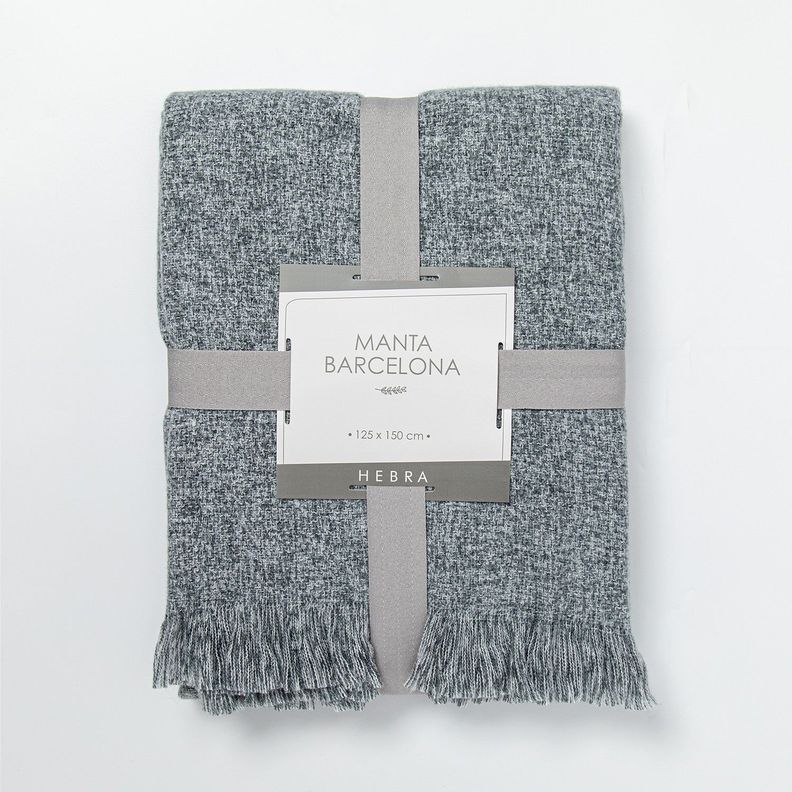 Manta Barcelona 125X150 Gris