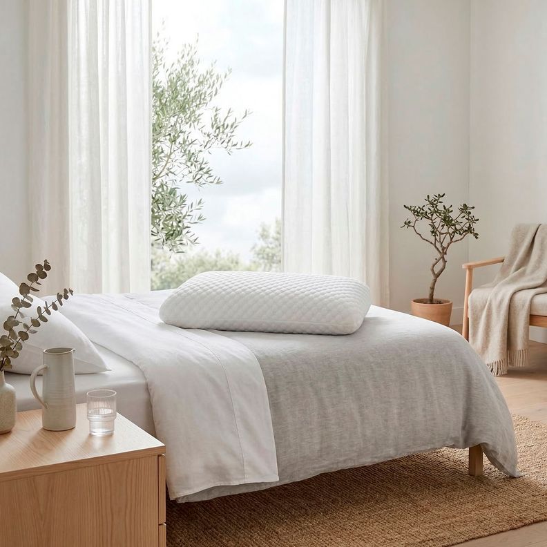 Almohada Viscoelastica Jacquard 40X60 cm Blanco